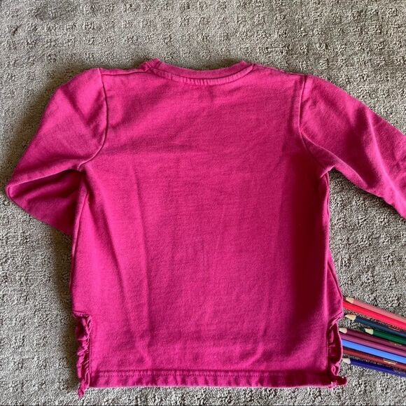Blue Seven Little Girls High-Low Flannel Cotton Ruffle Sweater Size 5T - Picture 9 of 9
